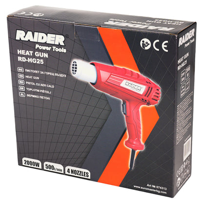 Raider Pistol aer cald 2000W 2 trepte RD-HG25