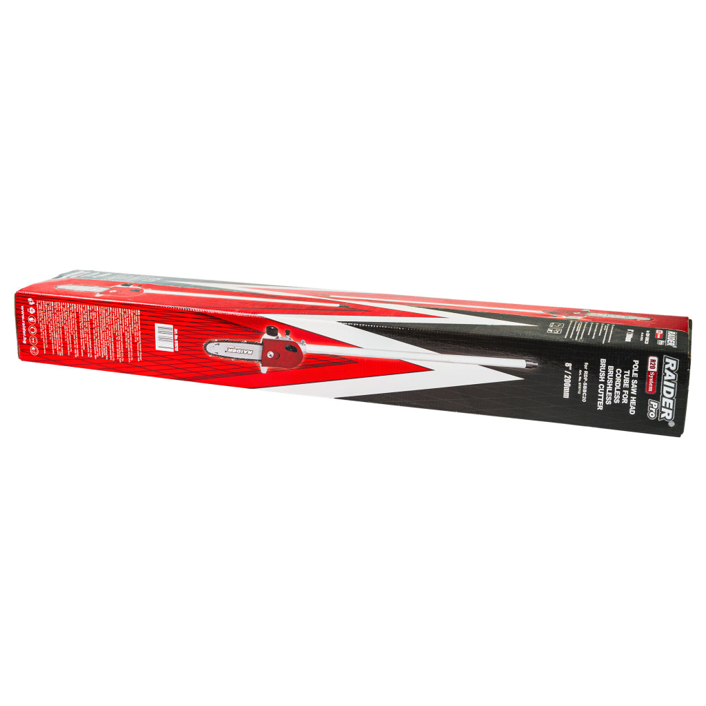 Raider R20 Cap cu lama de drujba 200 mm potrivit cu motocoasa 20V RDP-SBBC20