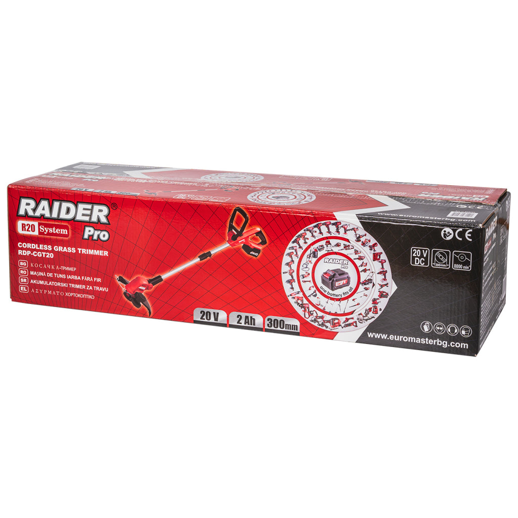 Raider R20 Trimmer gazon 20V 300mm 2Ah RDP-CGT20