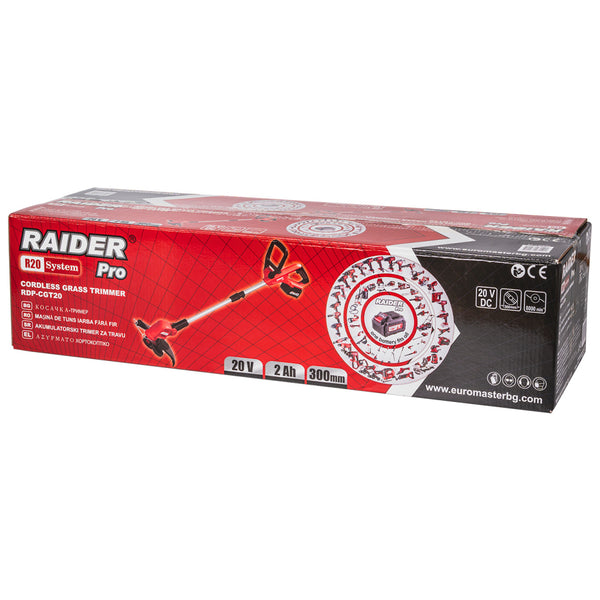 Raider R20 Trimmer gazon 20V 300mm 2Ah RDP-CGT20