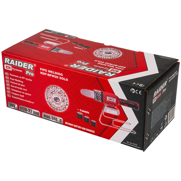 Raider R20 Set sudura PPR 340°C 3 bacuri Ø20-32mm SOLO RDP-BPW20