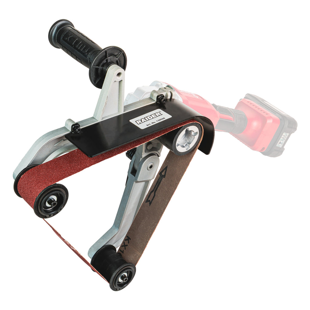 Raider Accessories Sistem triunghiular 76 x400mm cu banda smirghel pt. flex