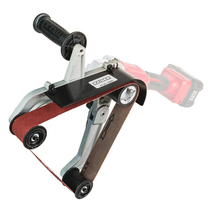 Raider Accessories Sistem triunghiular 76 x400mm cu banda smirghel pt. flex