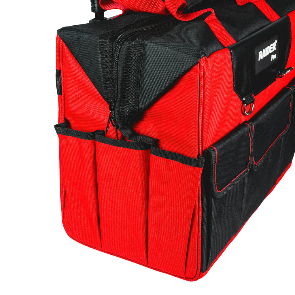 Raider Accessories Troler cu roti 20" textil cu buzunare pentru unelte RDP