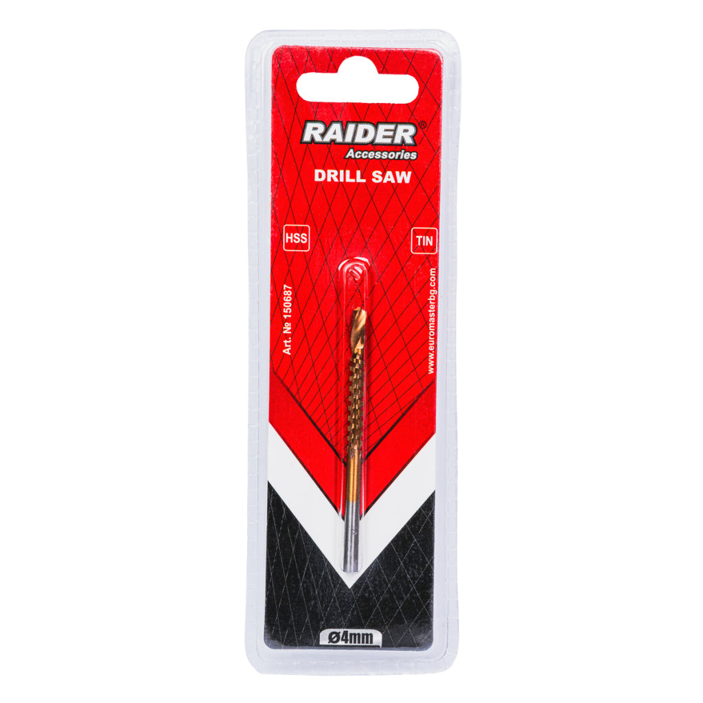 Raider Accessories Burghiu metal HSS+TIN 4.0mm cu freza decupat