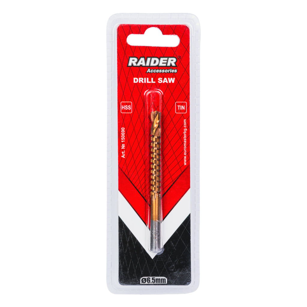 Raider Accessories Burghiu metal HSS+TIN 6.5mm cu freza decupat