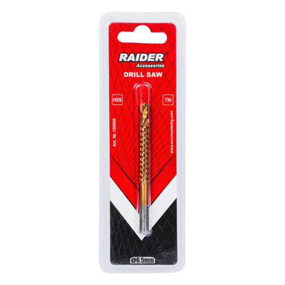 Raider Accessories Burghiu metal HSS+TIN 6.5mm cu freza decupat