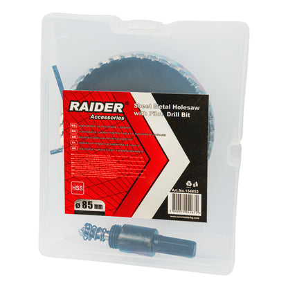 Raider Accessories Carota pentru tabla Ø85mm cu pilot HSS