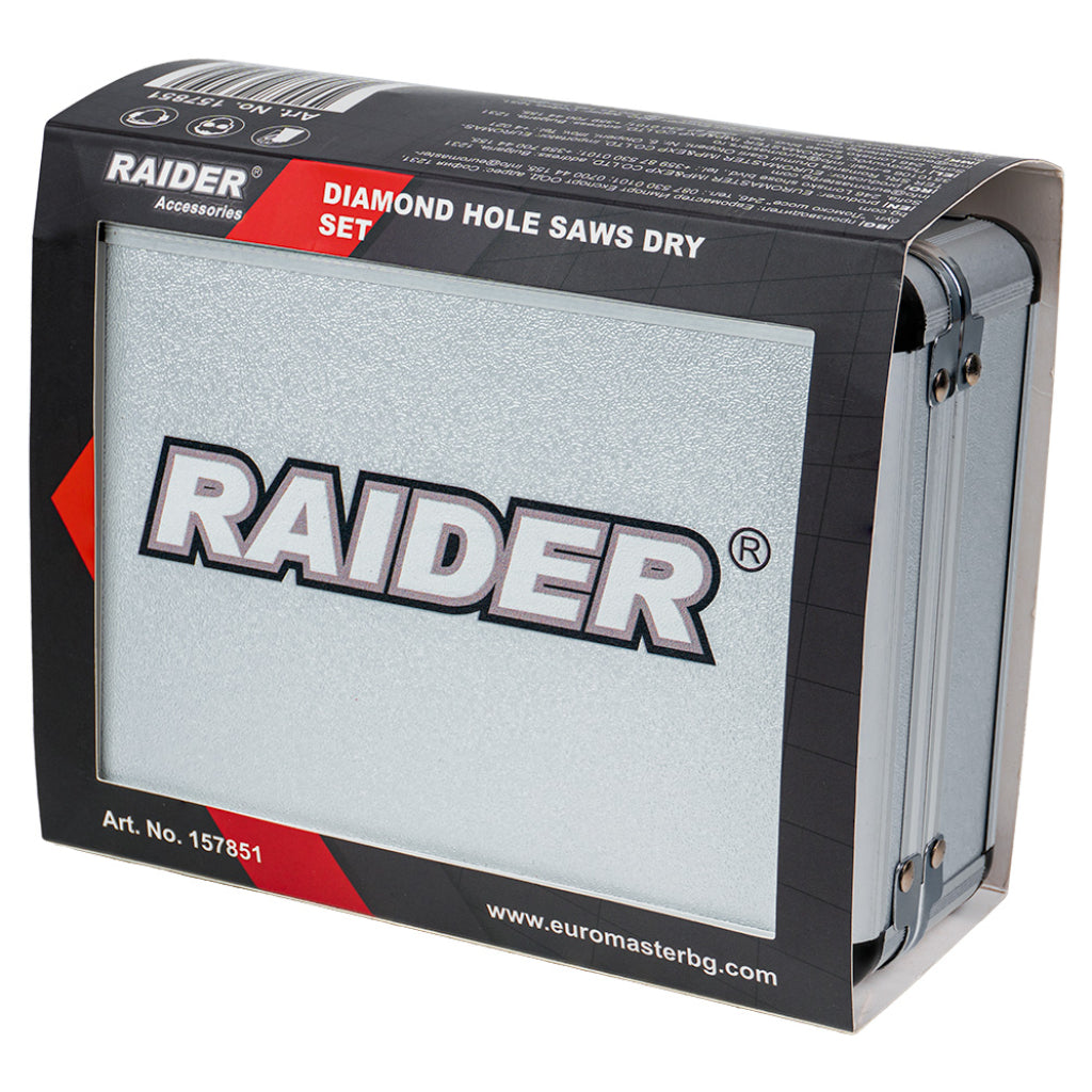 Raider Accessories Set de carote diamantate dry M14 ø8-68mm AL Case