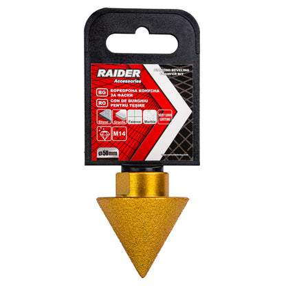 Raider Accessories Freza conica diamantata pentru sanfren M14 x 50mm