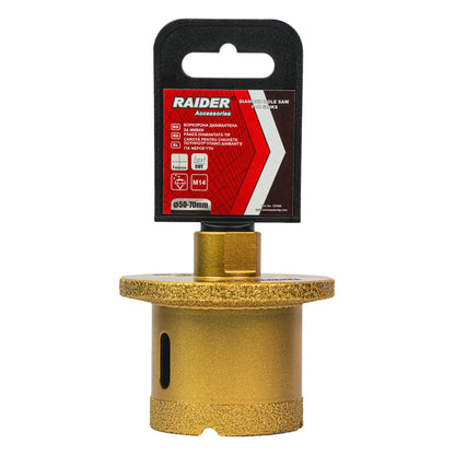 Raider Accessories Freza diamantata pentru gaurit ceramica M14 ø50x70mm