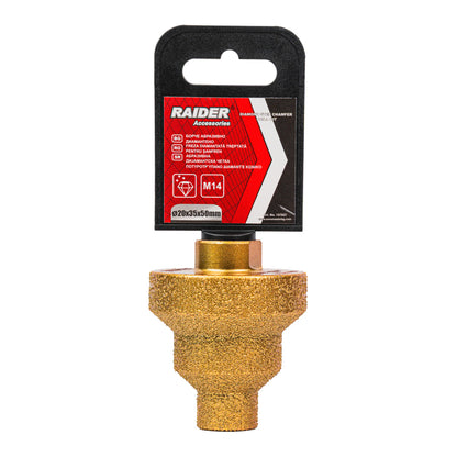 Raider Accessories Freza diamantata in trepte pentru gaurit ceramica M14 ø20-70mm