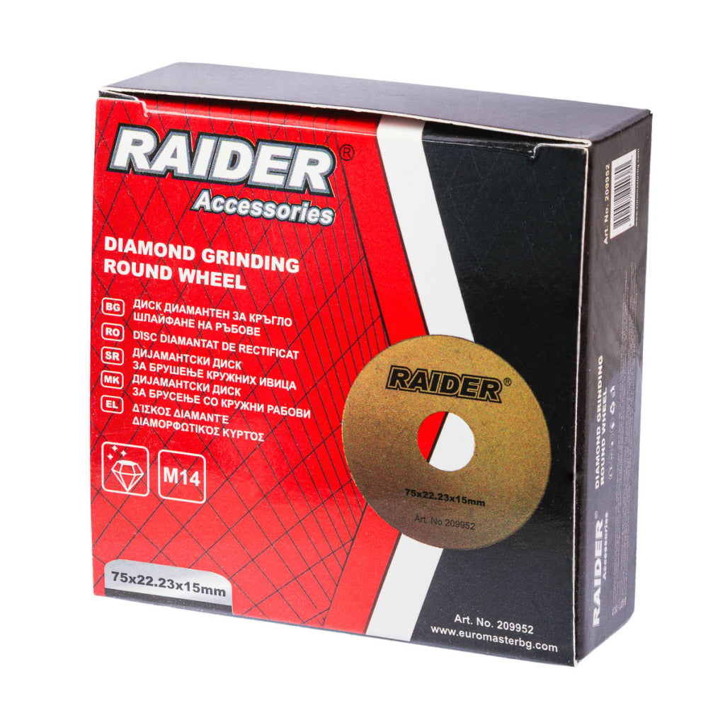 Raider Accessories Disc diamantat 75x22.2x15mm muchii U ceramica