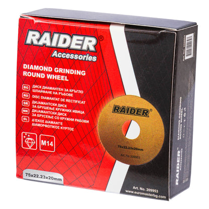 Raider Accessories Disc diamantat 75x22.2x20mm muchii U ceramica