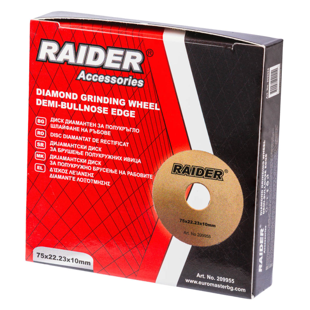 Raider Accessories Disc diamantat 75x22.2x10mm muchii semirotunde ceramica