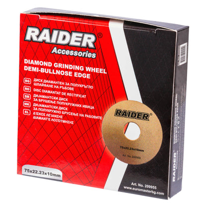 Raider Accessories Disc diamantat 75x22.2x10mm muchii semirotunde ceramica
