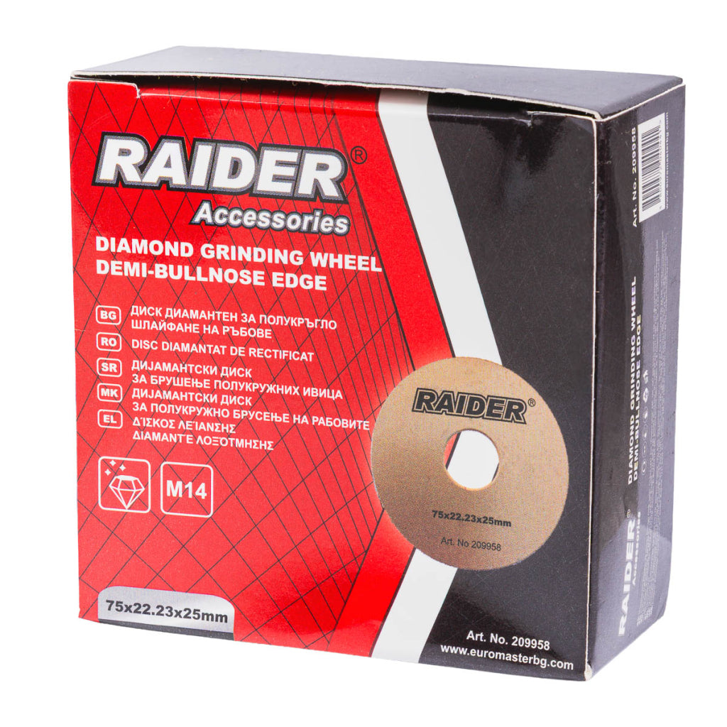 Raider Accessories Disc diamantat 75x22.2x25mm muchii semirotunde ceramica