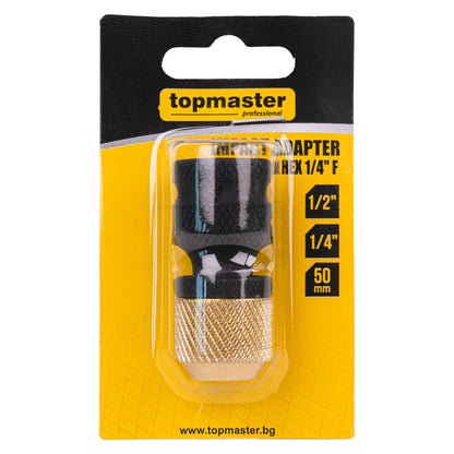 Top Master Pro Adaptor Impact biti ½"F HEX ¼"F TMP