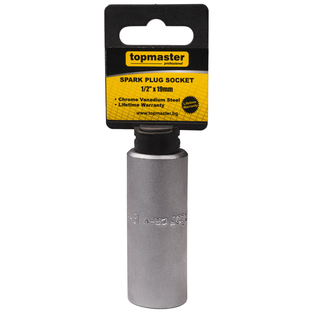 Top Master Pro Tubulara ½"x19mm pt bujii cauciuc 6P BL CRV TMP