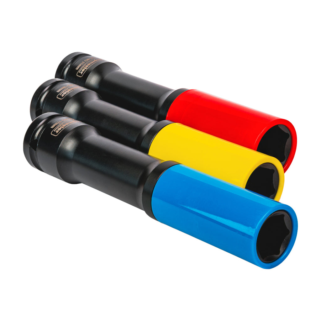 Top Master Pro Set 3 tubulare adanci de impact ½" x 17 19 21mm protectie prezoane