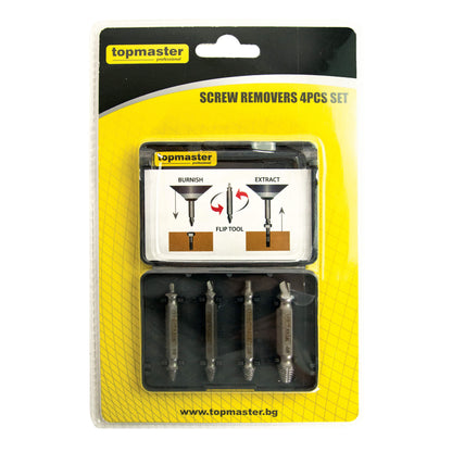 Top Master Pro Set 4 extractoare suruburi 3-12mm CR-MO TMP