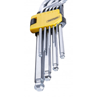 Top Master Pro Set 9 chei imbus HEX 1.5-10 70-180mm cu bila CRV TMP