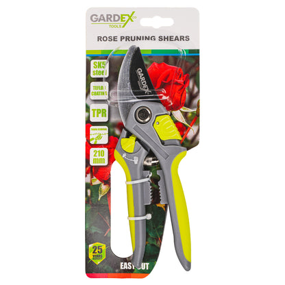 Gardex Foarfeca pentru trandafiri 210mm SK5 lama teflonata EASY CUT