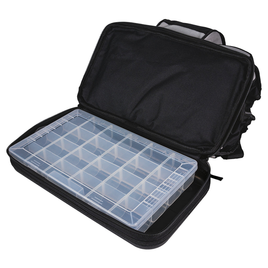 Top Master Pro Geanta textila 40x23x31cm cu 22 buzunare neagra Topmaster