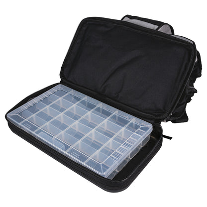 Top Master Pro Geanta textila 40x23x31cm cu 22 buzunare neagra Topmaster
