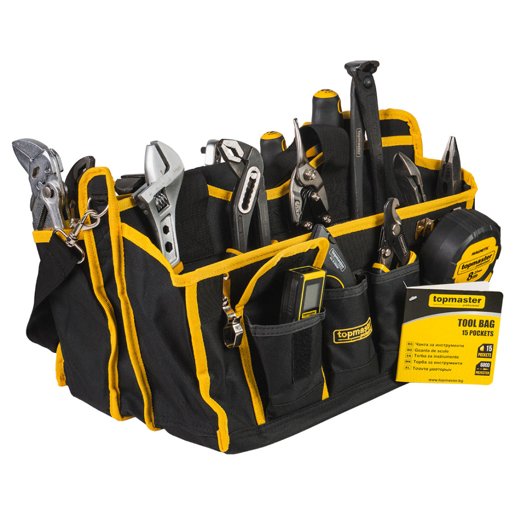 Top Master Pro Geanta textila 40x26x24cm cu 15 buzunare Topmaster