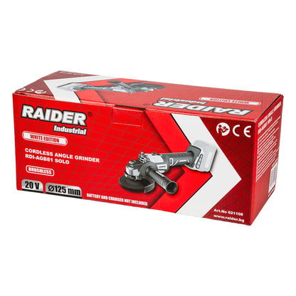 Raider Industrial Polizor Unghiular cu acumulator 20V 125mm RDI-AGB81 WE