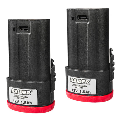 Raider Masina de gaurit si insurubat 12V 2x1.5Ah 28Nm RD-CDL26
