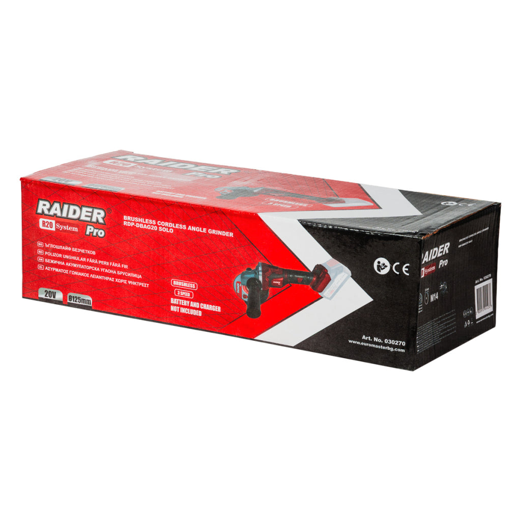 Raider Pro R20 Polizor unghiular BL ø125mm viteza variabila SOLO RDP-RBAG20