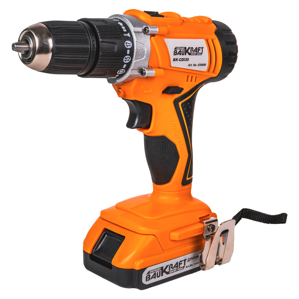 Baukraft Bormasina percutie si cheie BL 18V 4A 2Ah BK-CDIBIW3