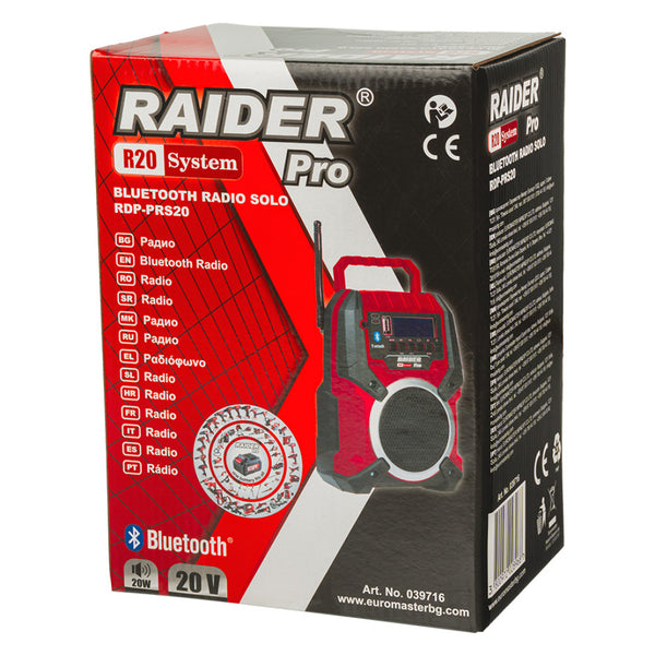 Raider R20 Radio cu Bluetooth si USB 20V 20W SOLO RDP-PRS20