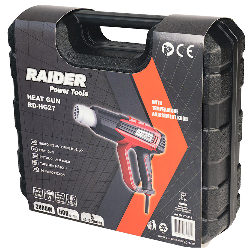 Raider Pistol aer cald 2000W 2 trepte RD-HG27