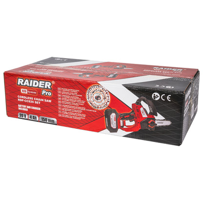 Raider R20 Fierastrau de gradina cu lant si lama 20V 150mm 2Ah RDP-CCS20