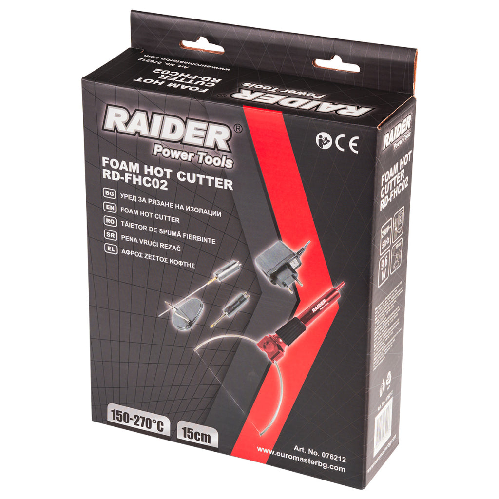 Raider Aparat pentru taiat spuma 9.6W 15cm 150-270°C RD-FHC02
