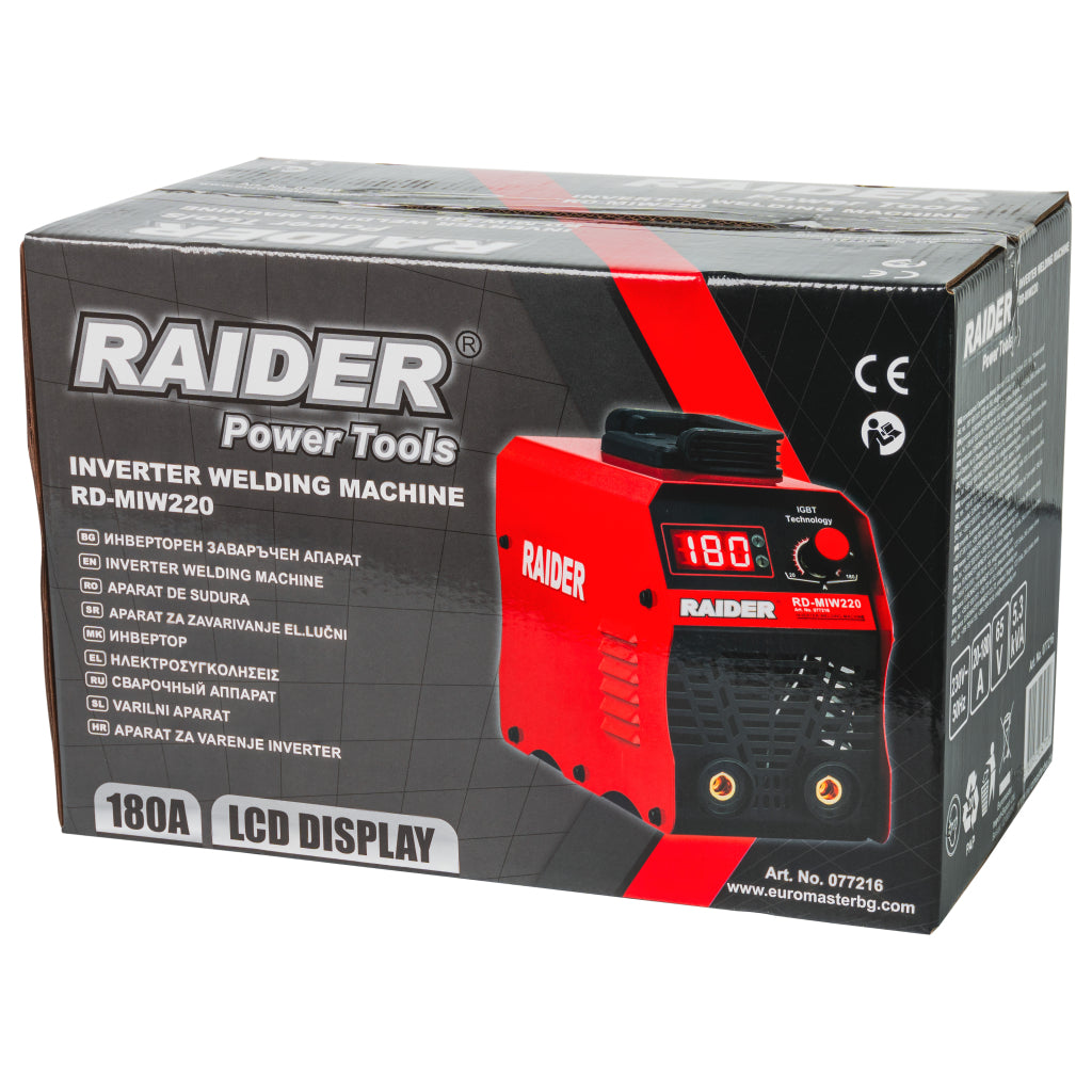 Raider Aparat de sudura tip invertor 180A RD-MIW220