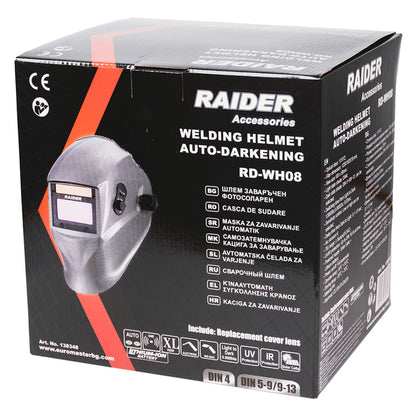 Raider Masca de sudura cu cristale lichide DIN 9-13 RD-WH08