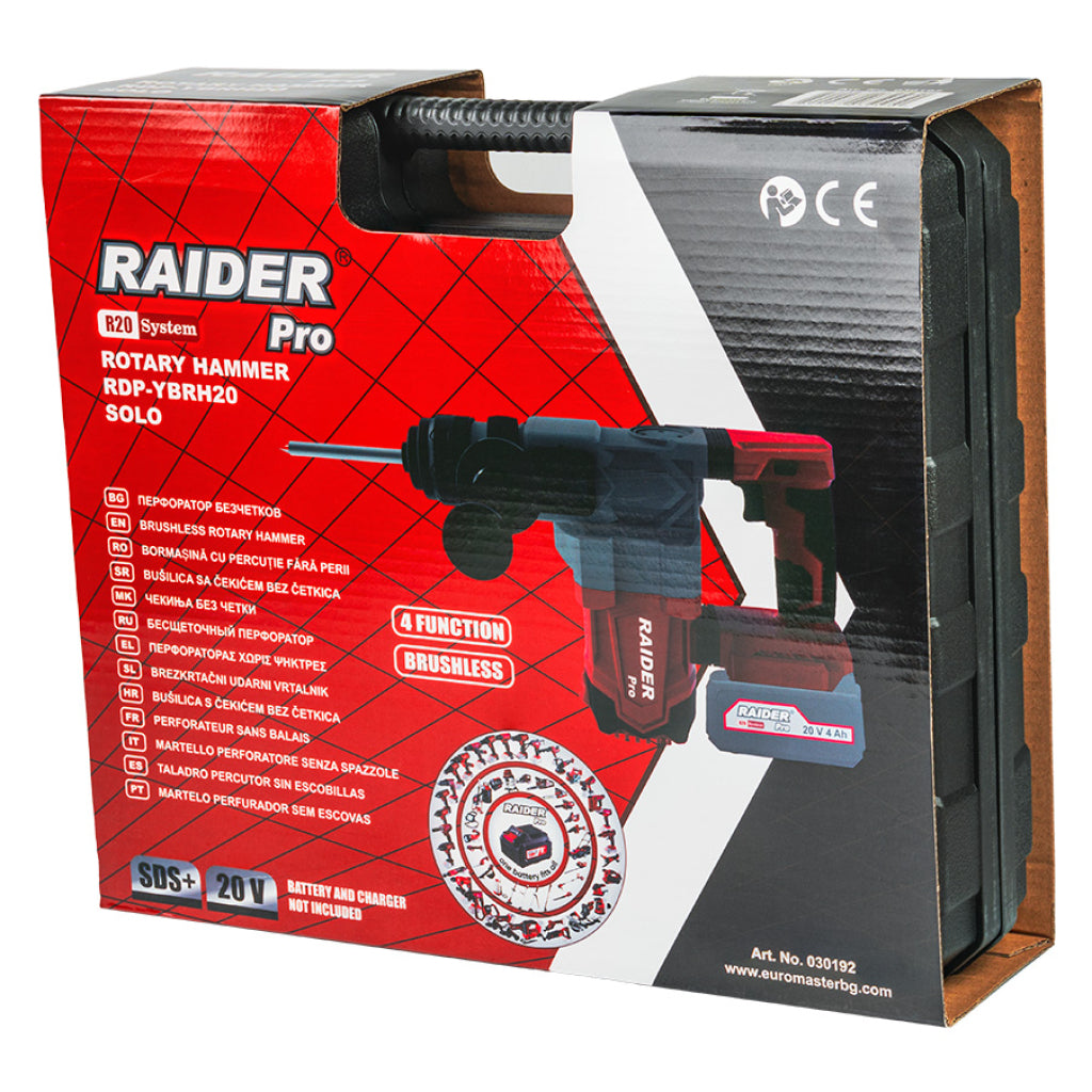 Raider R20 Ciocan rotopercutor SDS 20V 4.0Ah 3J RDP-YBRH20
