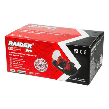 Raider Pro R20 Ventuza electrica 20V SOLO 300mm 140kg RDP-CVSC20
