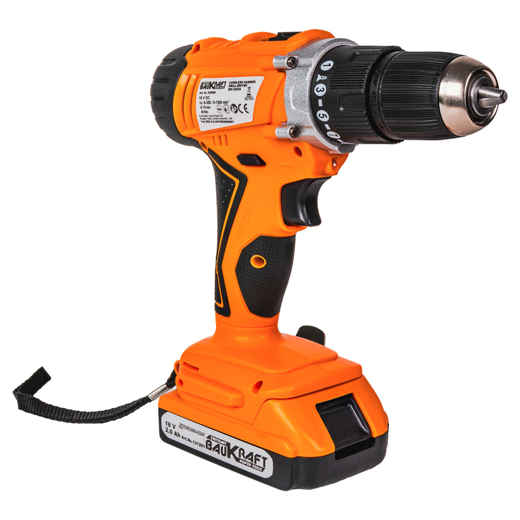 Baukraft Bormasina percutie si cheie BL 18V 4A 2Ah BK-CDIBIW3