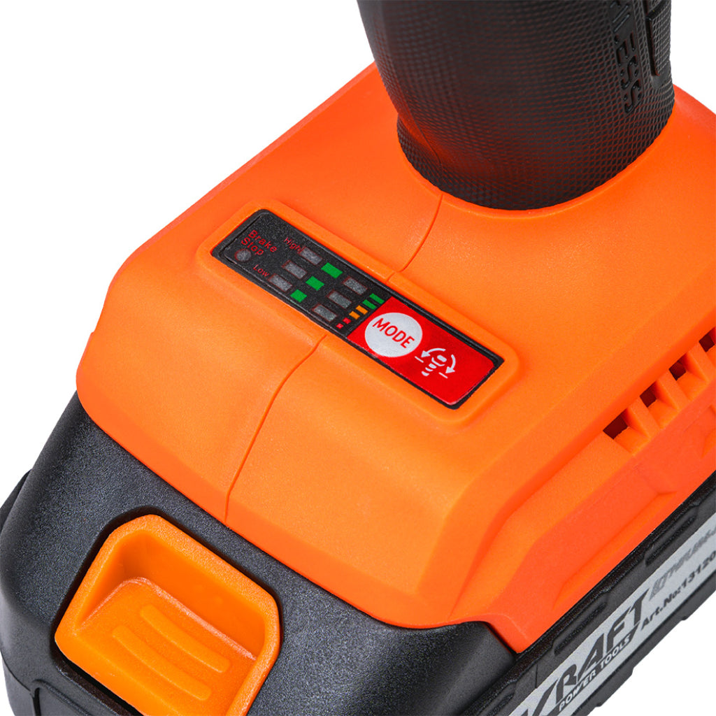 Baukraft Masina de gaurit si insurubat 18V 2.0Ah 40Nm BL BK-BCD40