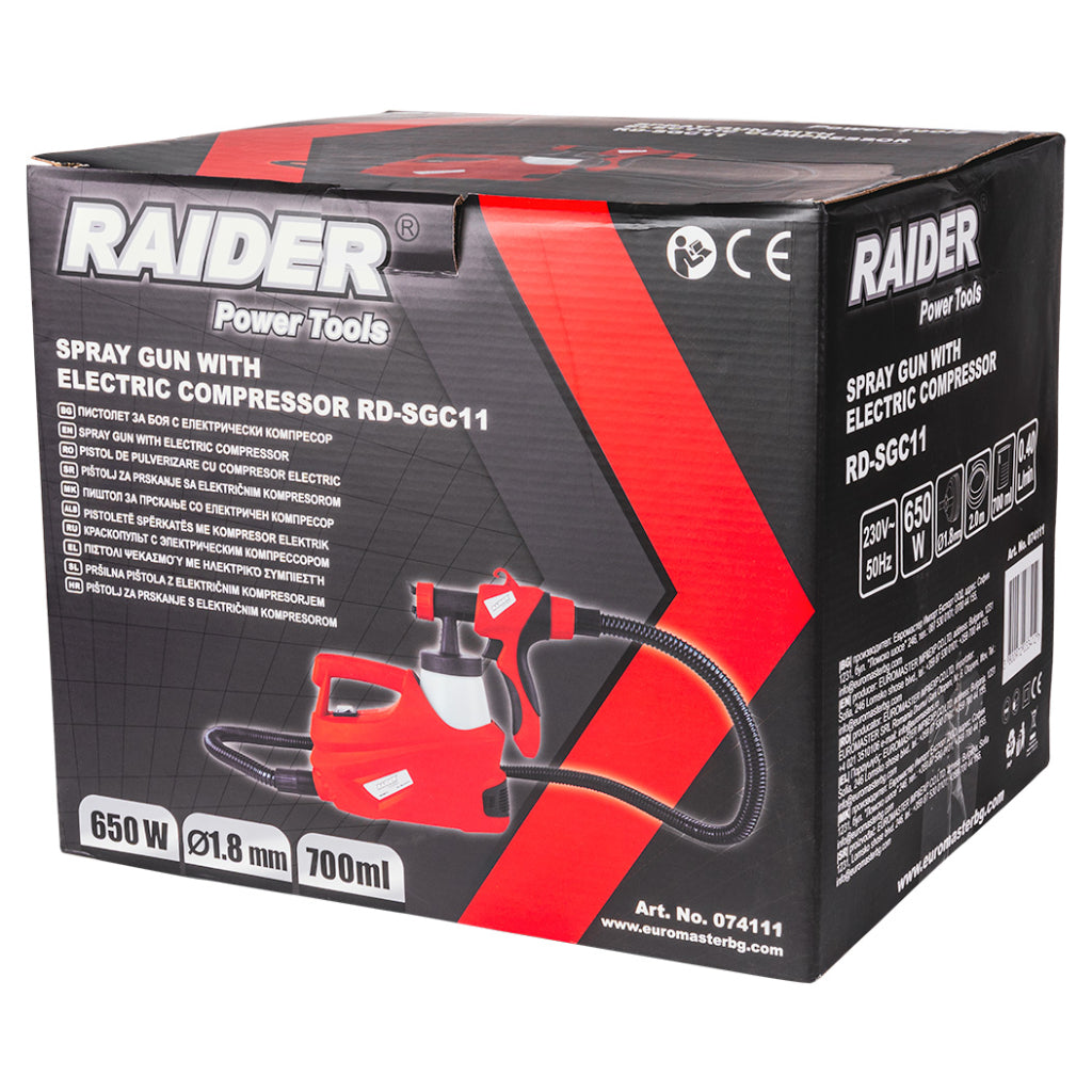 Raider Pistol de vopsit 650W ø1.8mm 700ml RD-SGC11