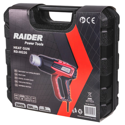 Raider Pistol aer cald 2000W 2 trepte RD-HG26