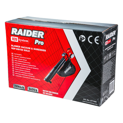 Raider Pro R20 Suflanta frunze cu tocator 40V 235km/h SOLO RDP-EBV20
