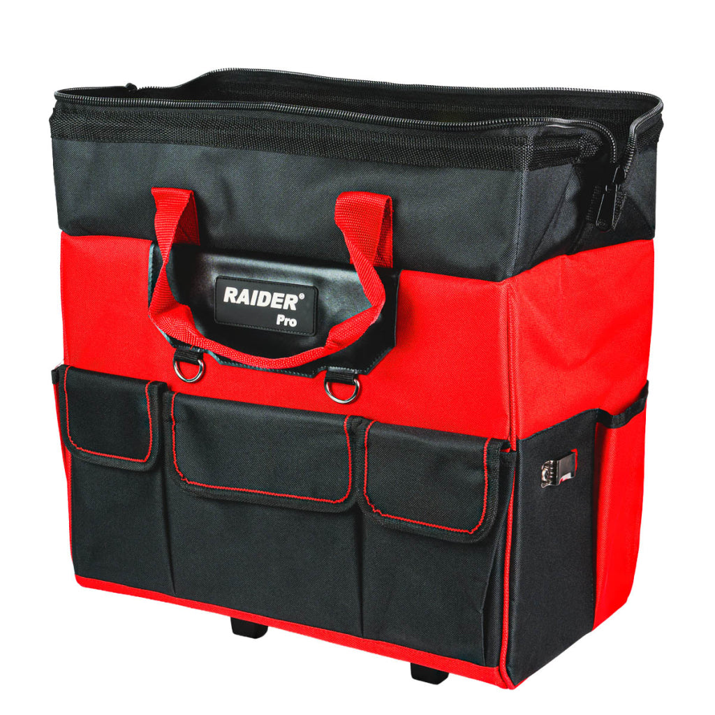 Raider Accessories Troler cu roti 20" textil cu buzunare pentru unelte RDP