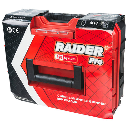 Raider R20 Polizor unghiular Ø125mm 20V 4Ah valiza RDP-SPAG20