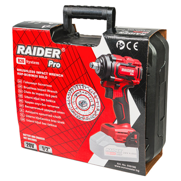 Raider R20 Masina insurubat cu impact 20V 1/2" 400Nm SOLO RDP-BCBIW20